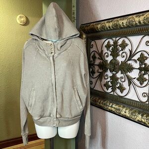 Blakeley Gray Hoodie- dolman sleeves, kangaroo pockets Sz S/M